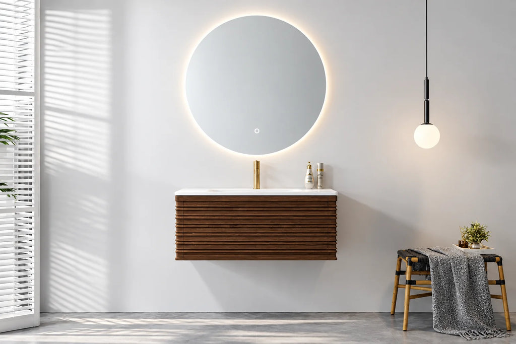 Ensemble complet meuble salle de bain 100cm, Rena
