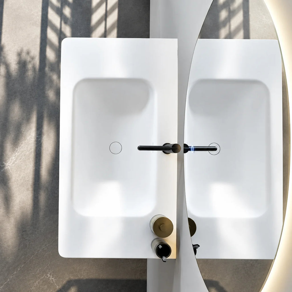 Ensemble complet meuble salle de bain 100cm, Rena