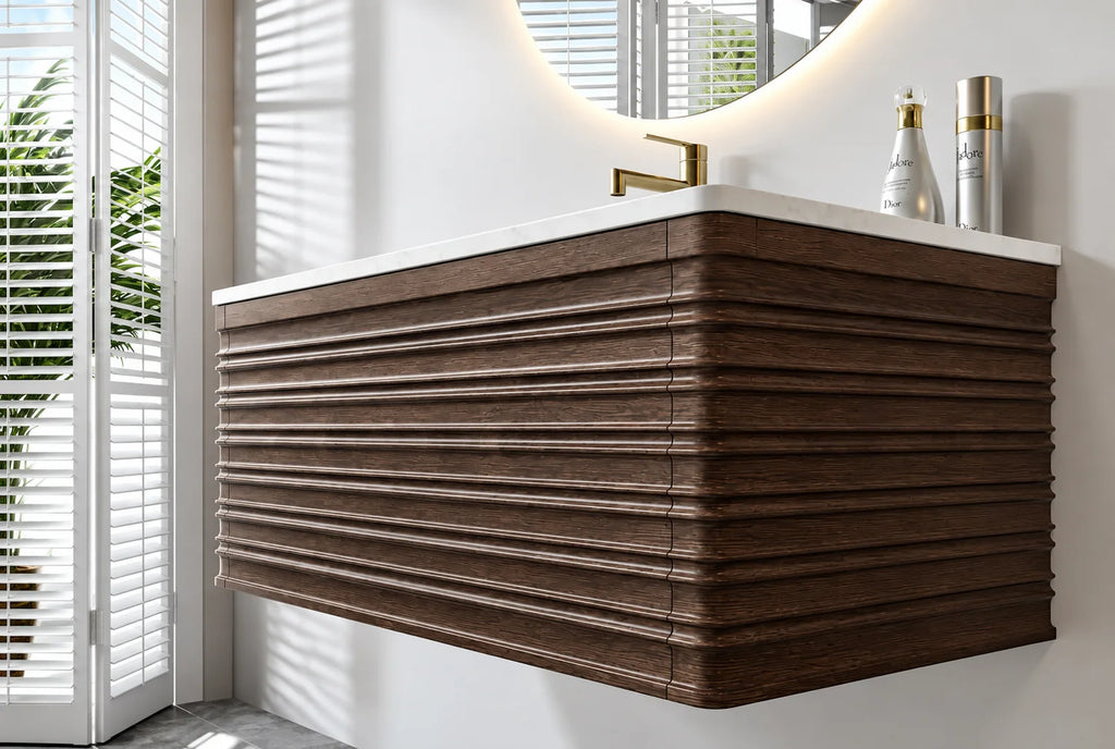 Ensemble complet meuble salle de bain 100cm, Rena