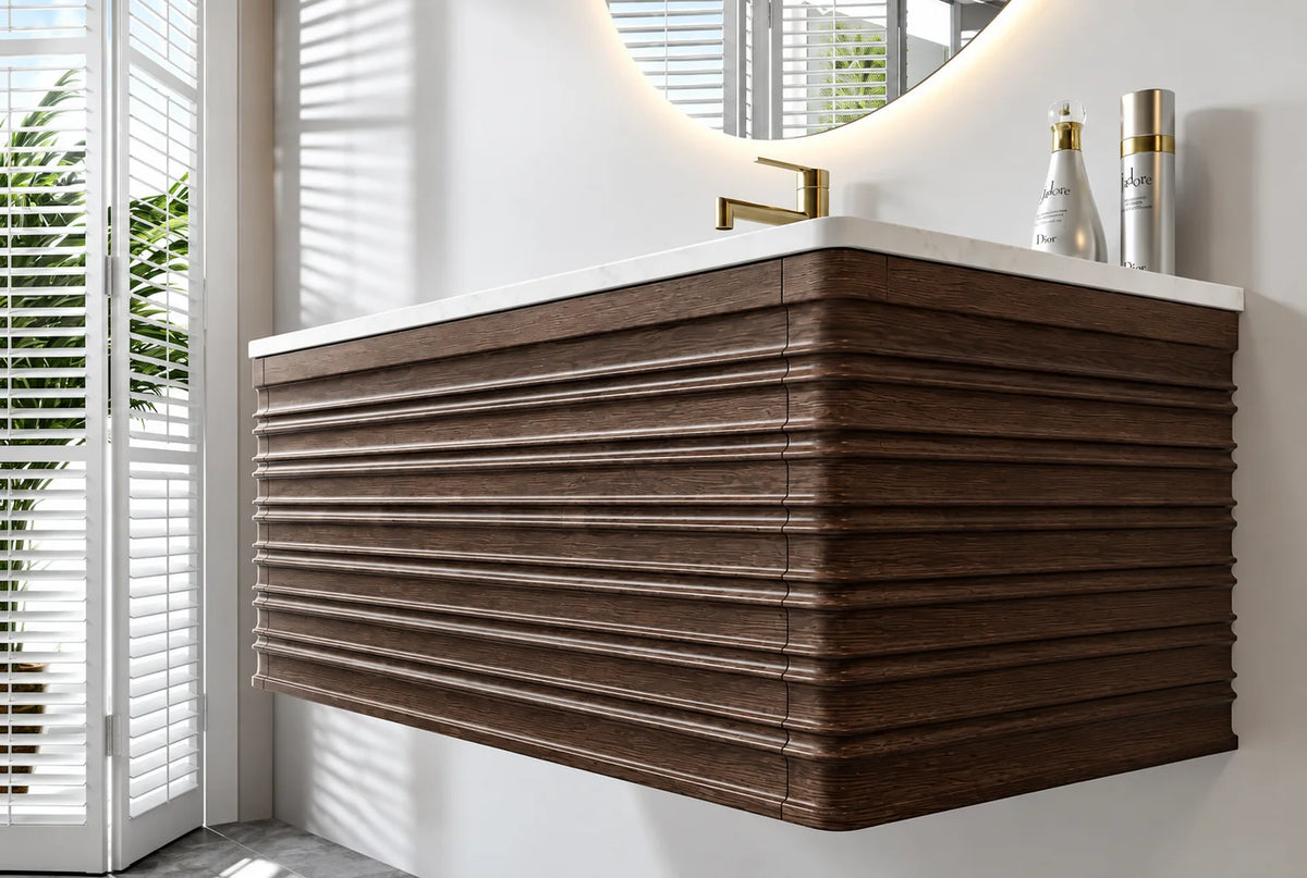 Ensemble complet meuble salle de bain 100cm, Rena