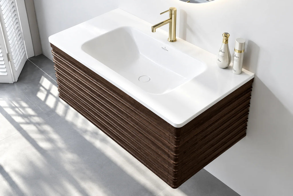 Ensemble complet meuble salle de bain 100cm, Rena
