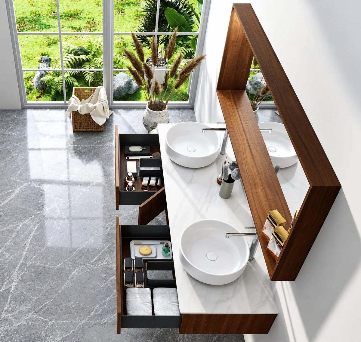 Ensemble complet meuble salle de bain  160cm, Jouléa