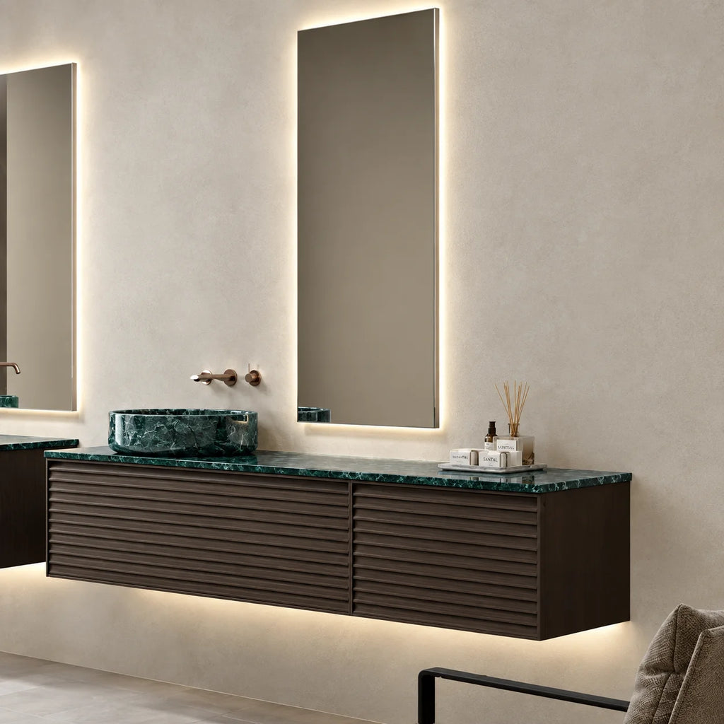 Ensemble complet meuble salle de bain Serpentine 180 cm