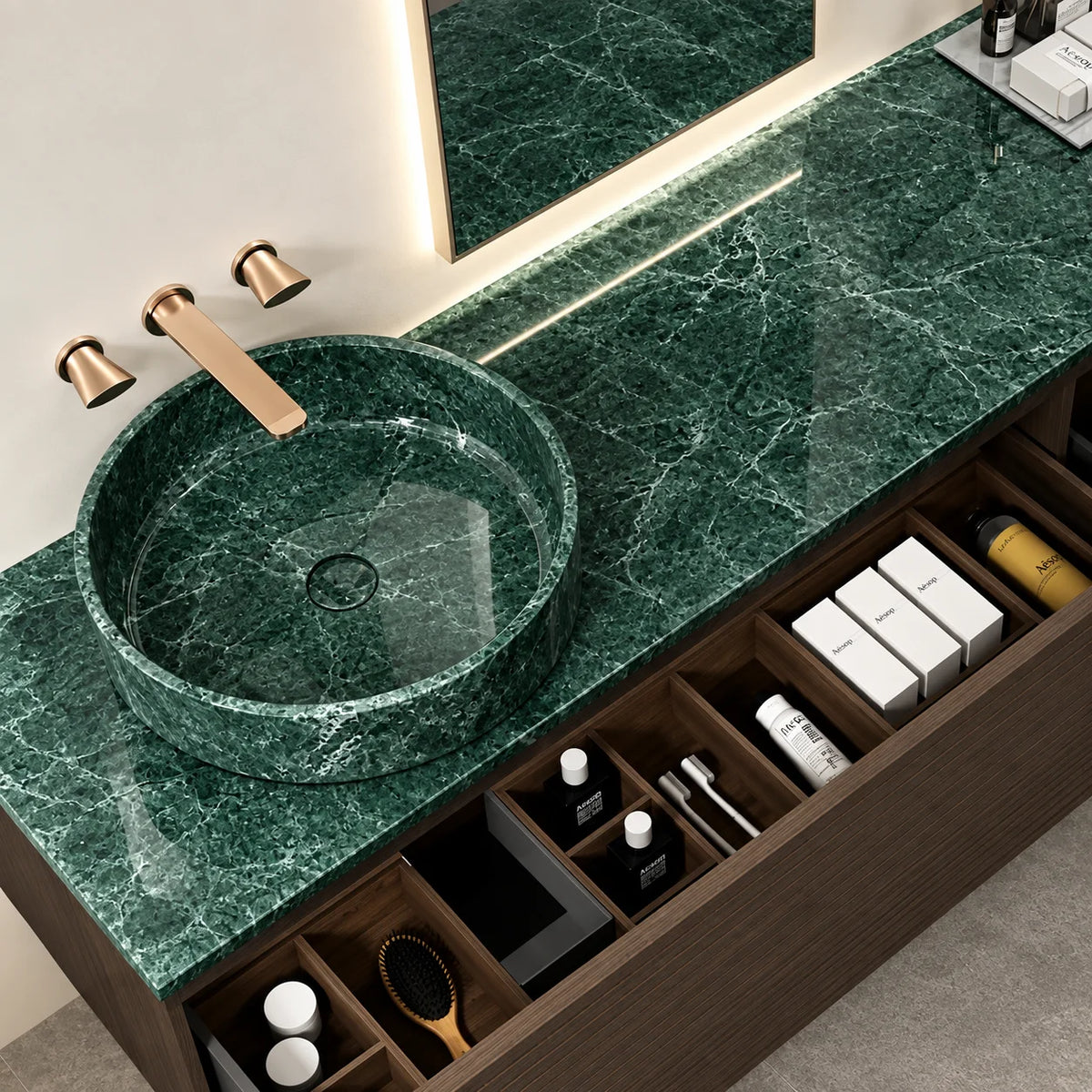 Ensemble complet meuble salle de bain Serpentine 180 cm