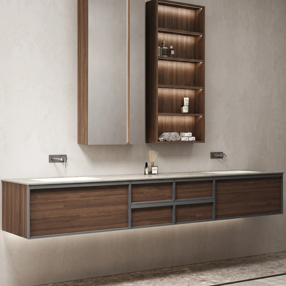 Ensemble meuble salle de bain complet, Tropic