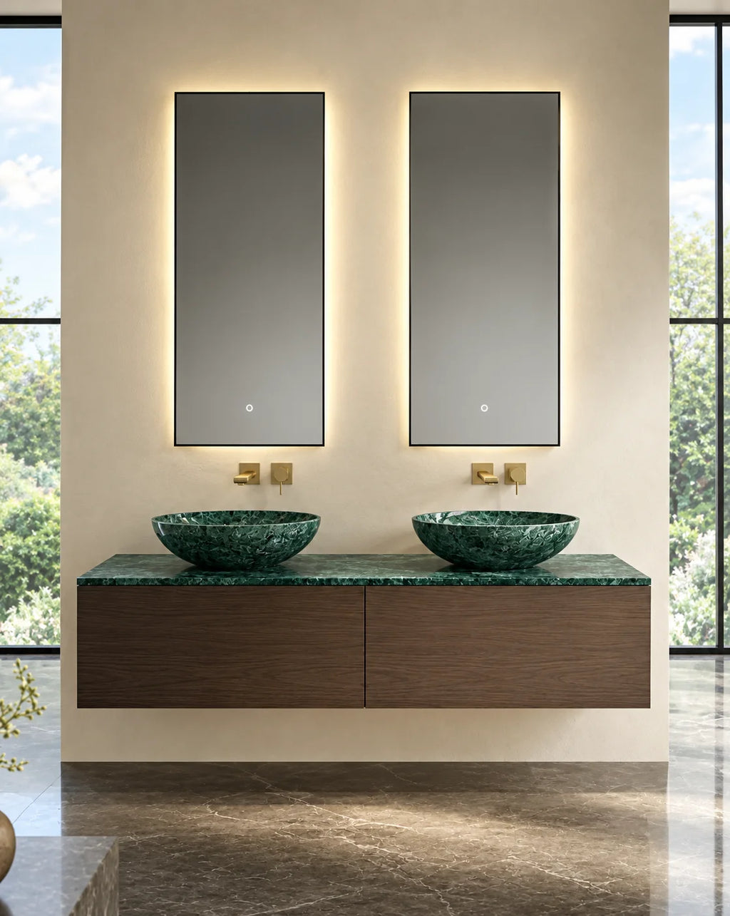 Meuble sur mesure Serpentine - bois au choix, 600 à 2400mm