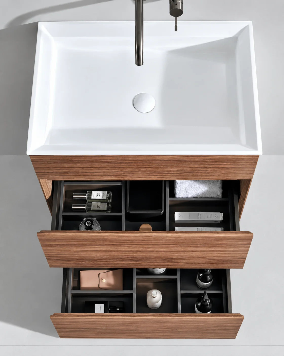 Meuble vasque modulaire bois chêne, Luma